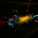 Obr. 2 Stopy po rozpadu Higgsova bosonu