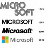 Evoluce loga Microsoftu